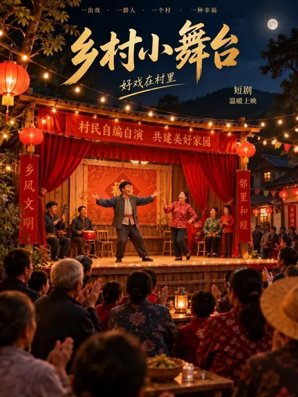 《村晚大舞台》- 黄豆短剧生活喜剧短剧封面